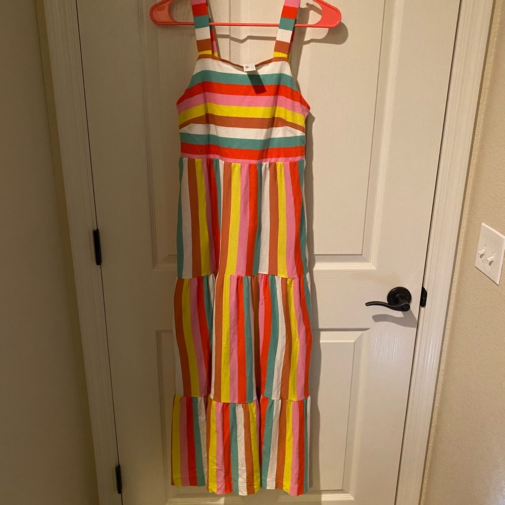 J Crew, Rainbow maxi dress, NWT, Size XXS